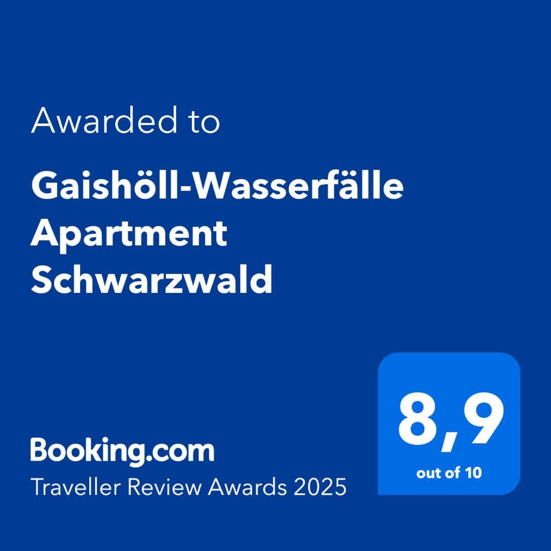 Gaishoell-Wasserfaelle Apartment Schwarzwald Sasbachwalden Exteriör bild